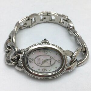 Vintage Ecclissi Watch Sterling Silver Quartz Chain Link Works